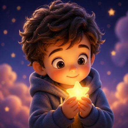 Soft 3D style portrait