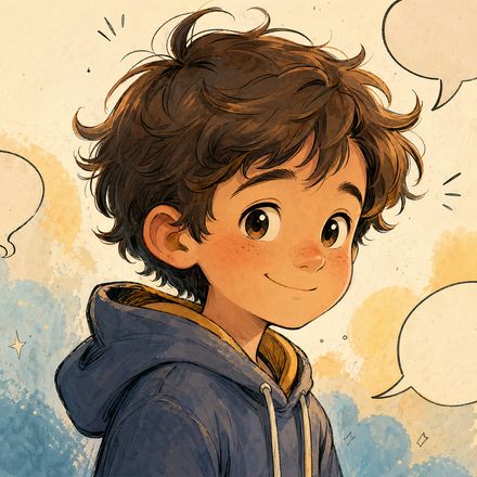 Soft comic style portrait